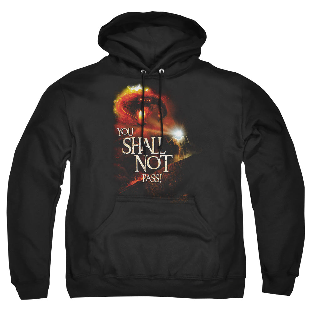Lord Of The Rings You Shall Not Pass Mens Hoodie Black