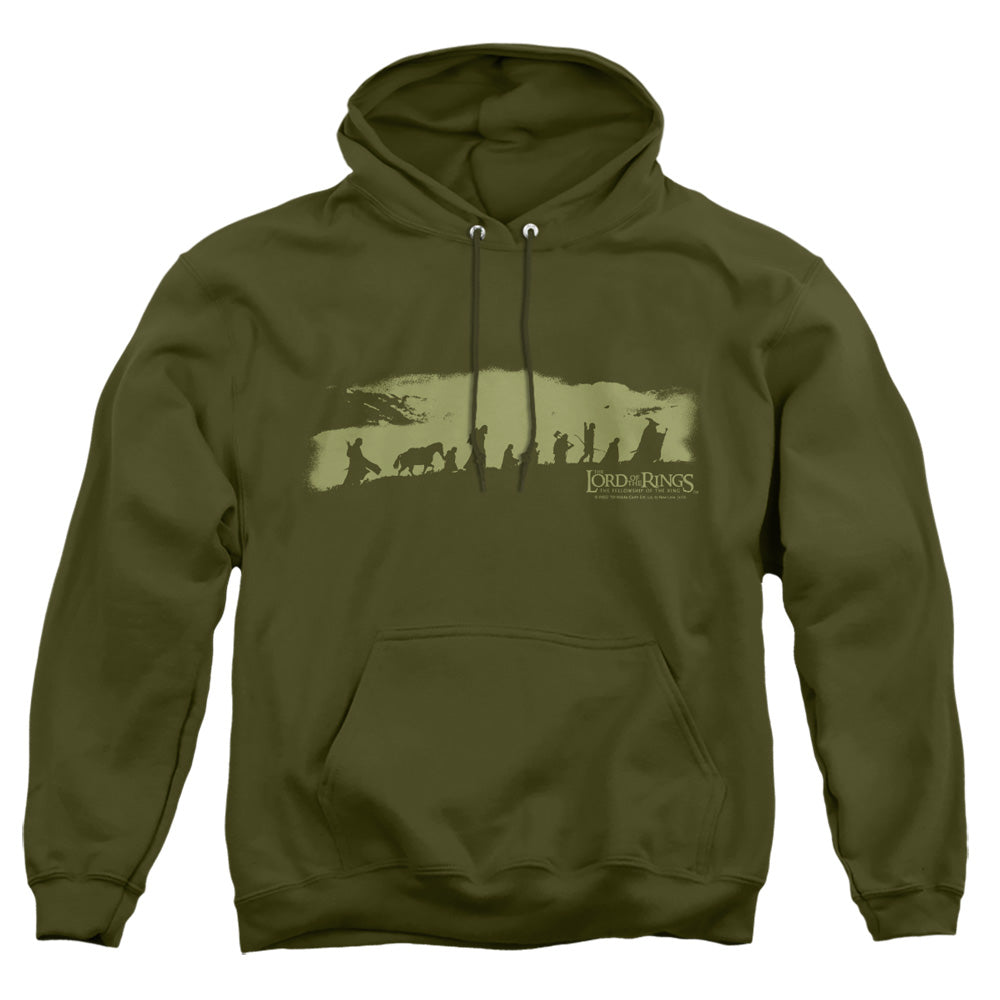 Lord Of The Rings The Fellowship Mens Hoodie Military Green