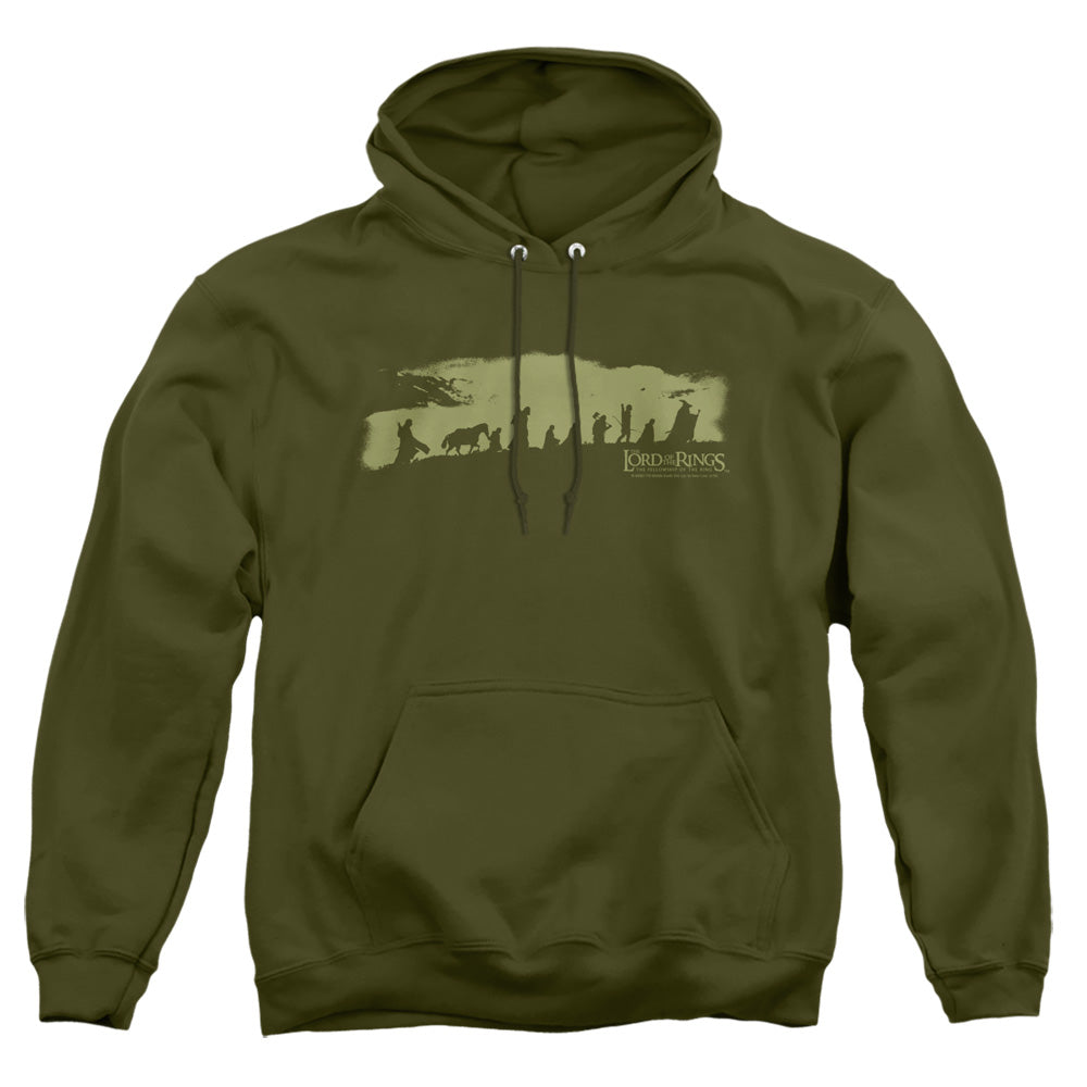 Lord Of The Rings The Fellowship Mens Hoodie Military Green