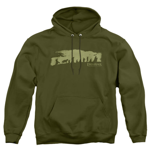 Lord Of The Rings The Fellowship Mens Hoodie Military Green