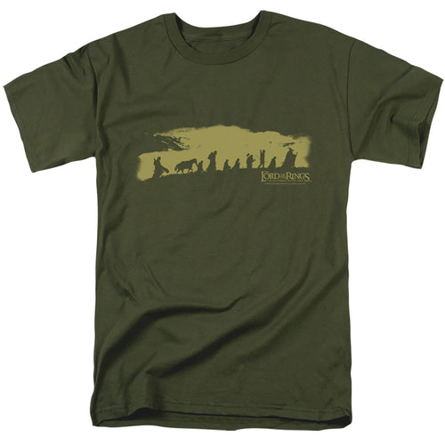 Lord Of The Rings The Fellowship Mens T Shirt Military Green
