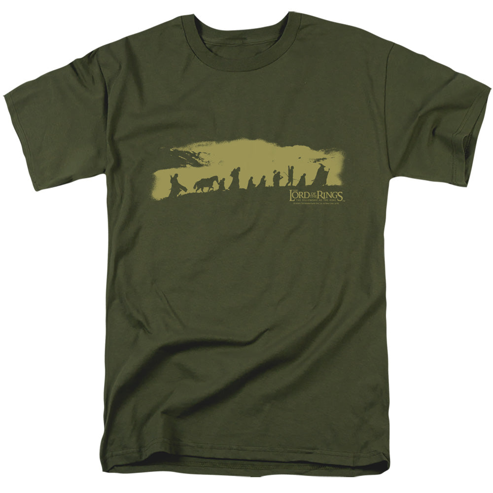 Lord Of The Rings The Fellowship Mens T Shirt Military Green