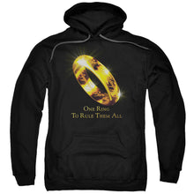 Load image into Gallery viewer, Lord of the Rings One Ring Mens Hoodie Black
