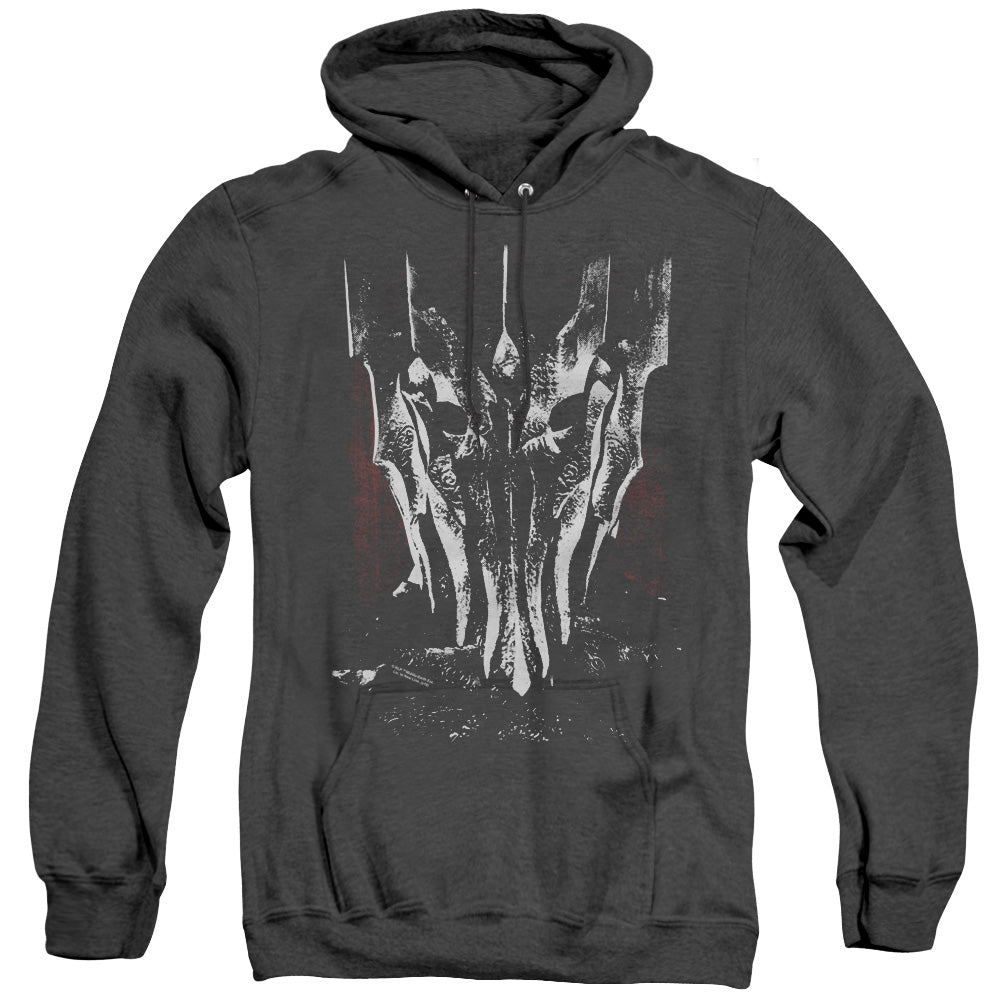 Lor Big Sauron Head Heather Mens Hoodie Black