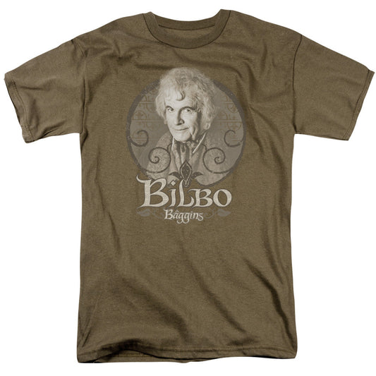 Lord Of The Rings Bilbo Baggins Mens T Shirt Safari Green