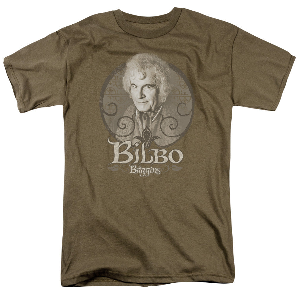 Lord of the Rings Bilbo Baggins Mens T Shirt Safari Green