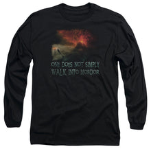 Load image into Gallery viewer, Lor Walk In Mordor Mens Long Sleeve Shirt Black Officially Licensed
