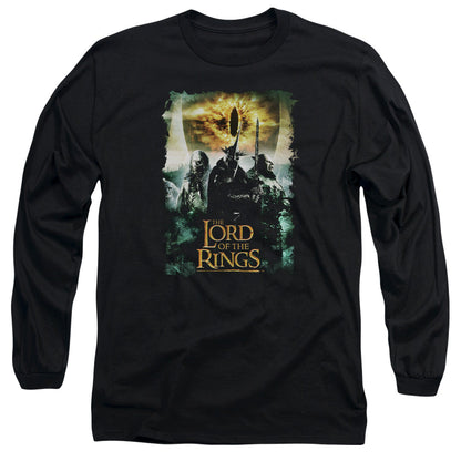 Lord Of The Rings Villain Group Mens Long Sleeve Shirt Black Officially Licensed