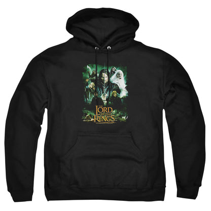 Lord Of The Ringsd Of The Rings Hero Group Mens Hoodie Black