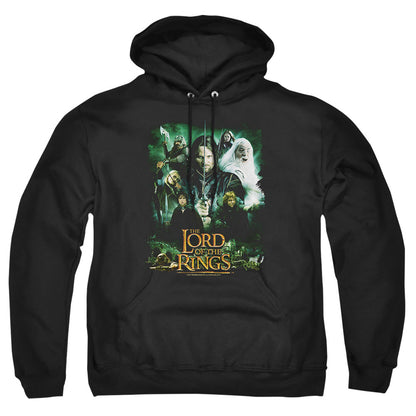 Lord Of The Ringsd Of The Rings Hero Group Mens Hoodie Black