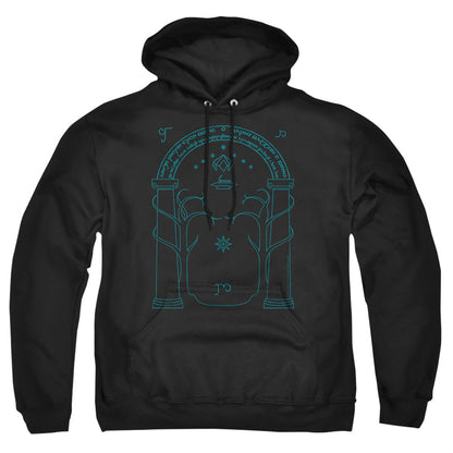 Lord Of The Ringsd Of The Rings Doors Of Durin Mens Hoodie Black