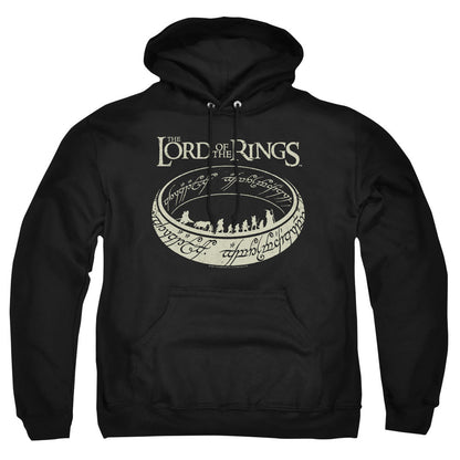 Lord Of The Ringsd Of The Rings The Journey Mens Hoodie Black