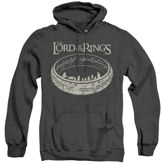 Lord Of The Rings The Journey Heather Mens Hoodie Black