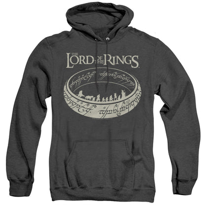 Lord Of The Rings the Journey Heather Mens Hoodie Black