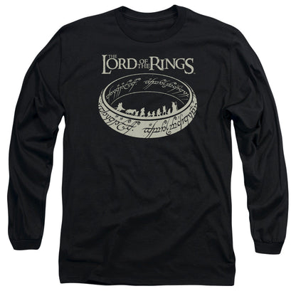 Lord Of The Rings The Journey Mens Long Sleeve Shirt Black Officially Licensed