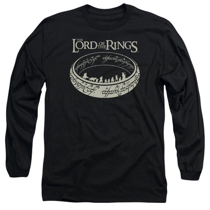 Lord Of The Rings The Journey Mens Long Sleeve Shirt Black Officially Licensed
