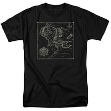 Load image into Gallery viewer, Lord Of The Rings Map of Me Mens T Shirt Black
