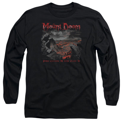 Lord Of The Rings Power Corrupts Mens Long Sleeve Shirt Black Officially Licensed
