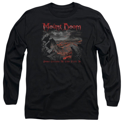 Lord Of The Rings Power Corrupts Mens Long Sleeve Shirt Black Officially Licensed
