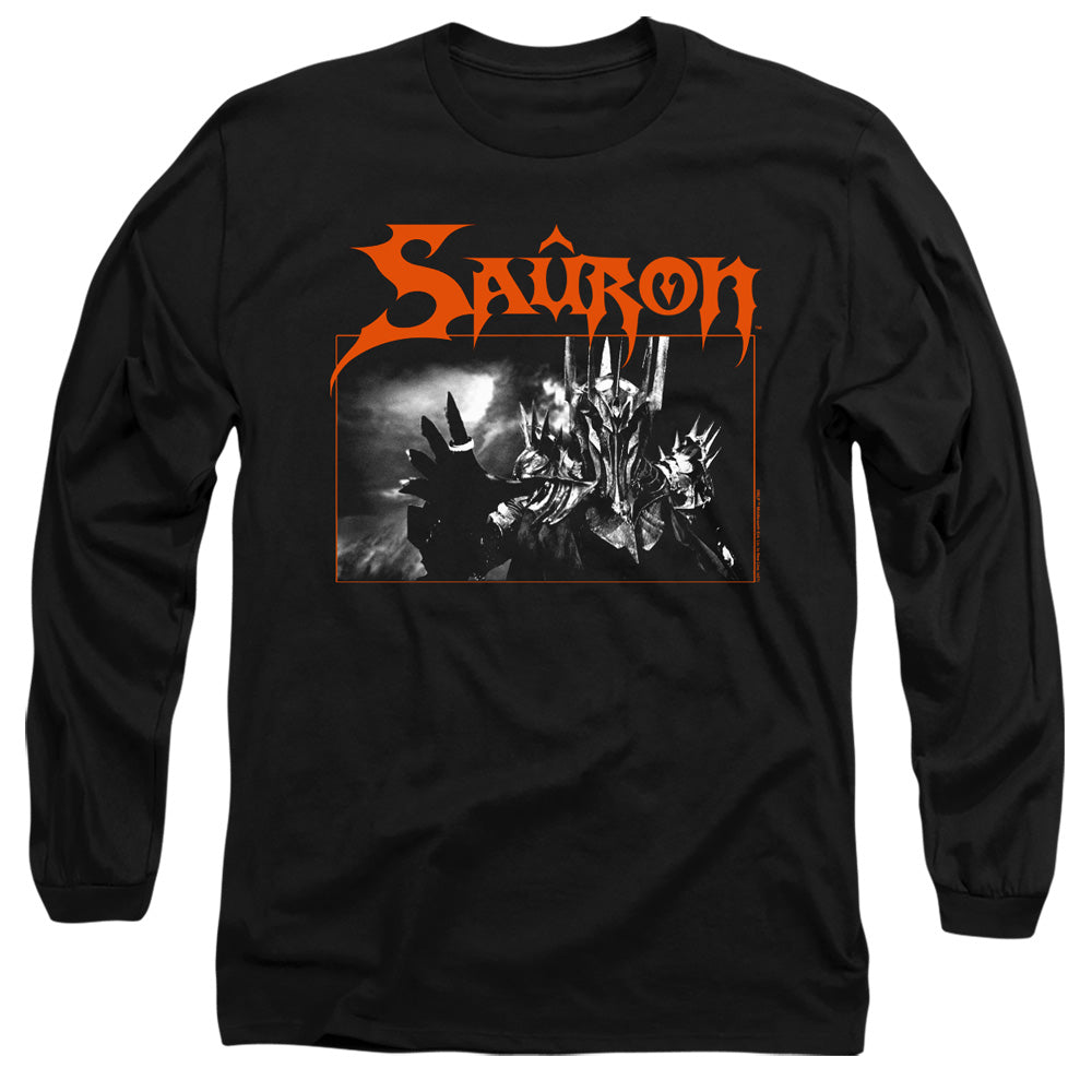 Lord Of The Rings Sauron Mens Long Sleeve Shirt Black Officially Licensed