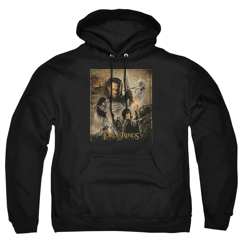 Lord Of The Rings Rotk Poster Mens Hoodie Black