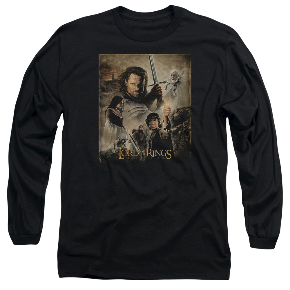 Lor Rotk Poster Mens Long Sleeve Shirt Black Officially Licensed