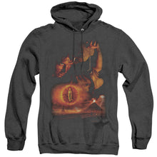 Load image into Gallery viewer, Lor Destroy The Ring Heather Mens Hoodie Black
