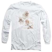 Load image into Gallery viewer, Lor Gandalf The White Mens Long Sleeve Shirt White Officially Licensed
