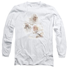 Load image into Gallery viewer, Lor Gandalf The White Mens Long Sleeve Shirt White Officially Licensed
