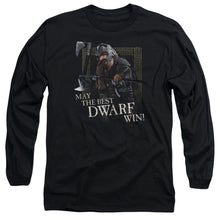 Load image into Gallery viewer, Lor The Best Dwarf Mens Long Sleeve Shirt Black Officially Licensed
