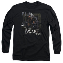 Load image into Gallery viewer, Lor The Best Dwarf Mens Long Sleeve Shirt Black Officially Licensed

