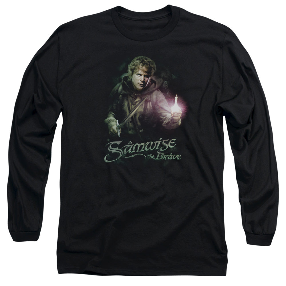 Lor Samwise The Brave Mens Long Sleeve Shirt Black Officially Licensed