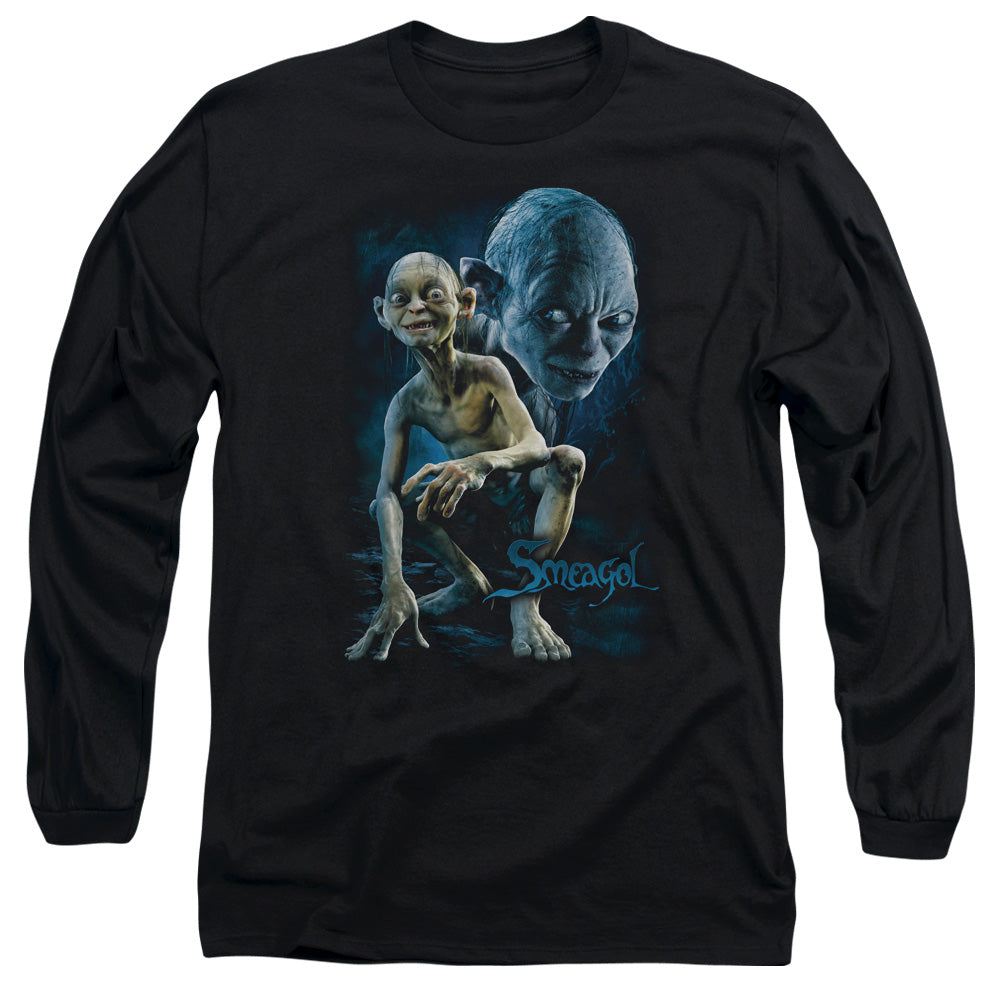 Lor Smeagol Mens Long Sleeve Shirt Black Officially Licensed