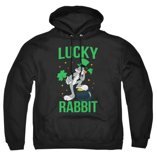 Looney Tunes Bugs Bunny St. Patrick'S Lucky Rabbit Mens Hoodie Black