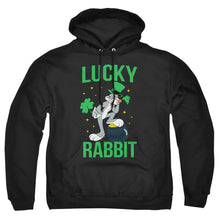 Load image into Gallery viewer, Looney Tunes Bugs Bunny St. Patrick&#39;S Lucky Rabbit Mens Hoodie Black
