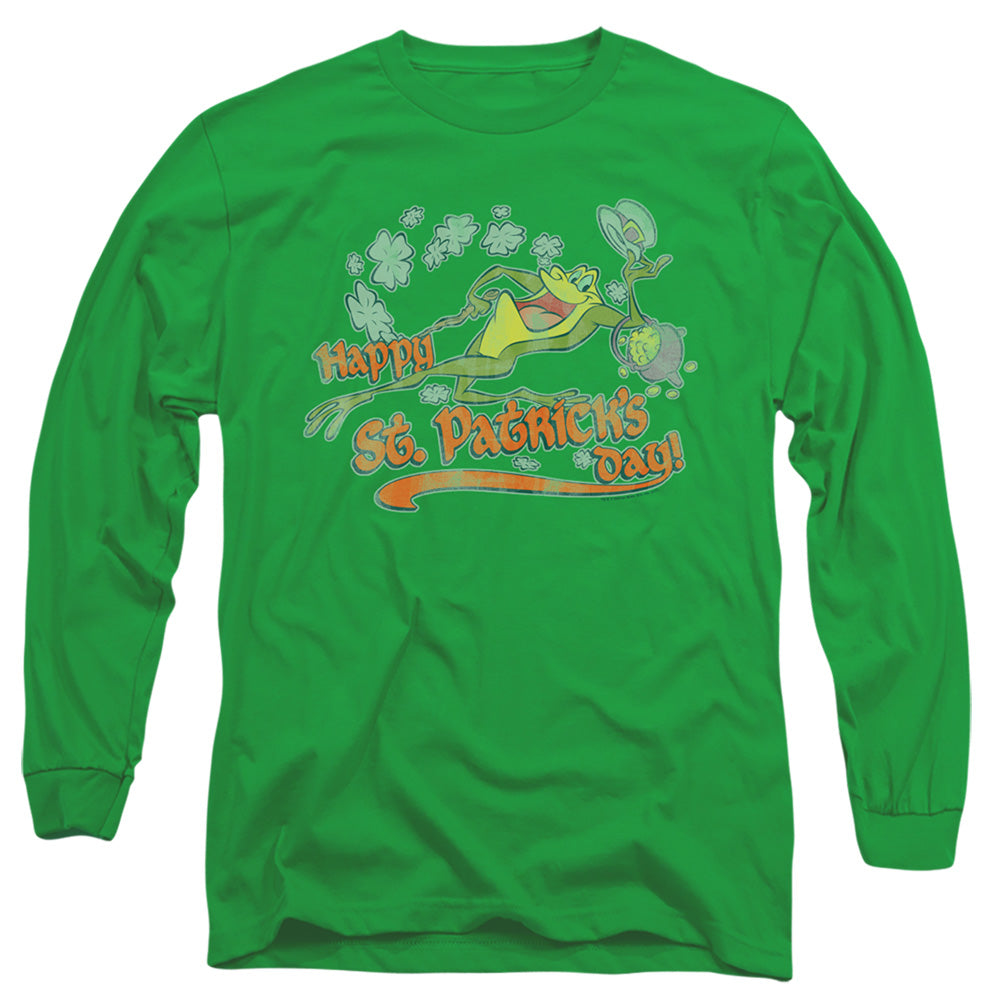 Looney Tunes Michigan J Mens Long Sleeve Shirt Kelly Green