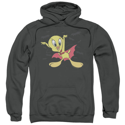 Looney Tunes Vampire Tweety Mens Hoodie Charcoal