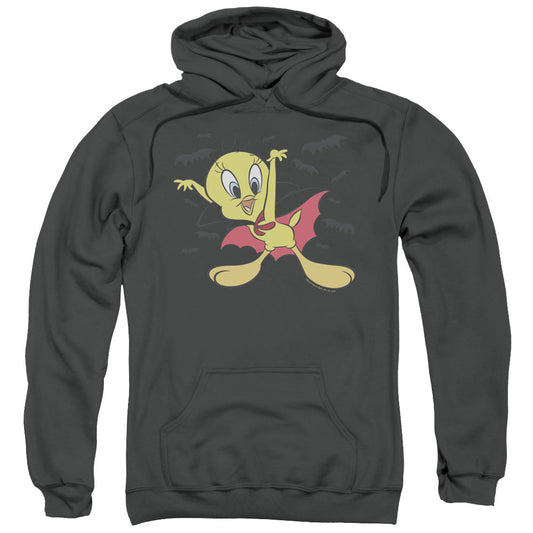 Looney Tunes Vampire Tweety Mens Hoodie Charcoal