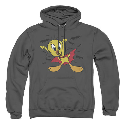 Looney Tunes Vampire Tweety Mens Hoodie Charcoal