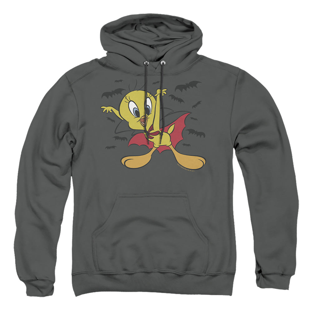 Looney Tunes Vampire Tweety Mens Hoodie Charcoal