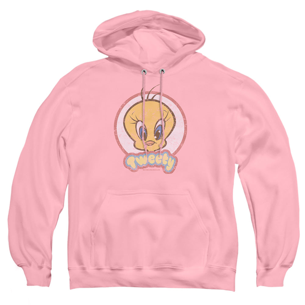 Looney Tunes Retro Tweety Mens Hoodie Pink