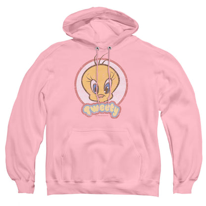 Looney Tunes Retro Tweety Mens Hoodie Pink