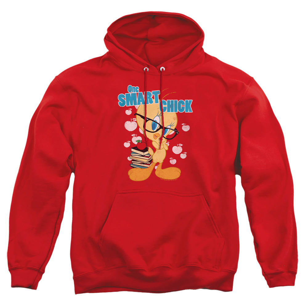Looney Tunes One Smart Chick Mens Hoodie Red