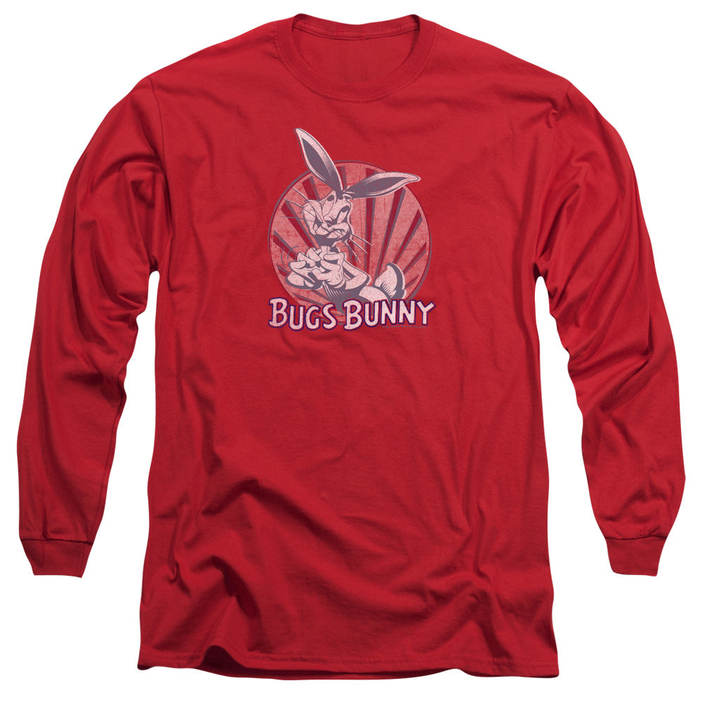Looney Tunes Wishful Thinking Mens Long Sleeve Shirt Red