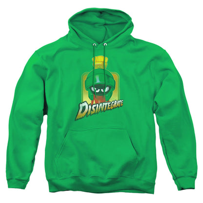 Looney Tunes Disintegrate Mens Hoodie Kelly Green