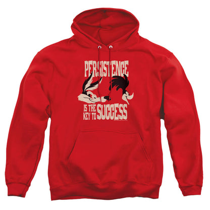 Looney Tunes Persistence Mens Hoodie Red