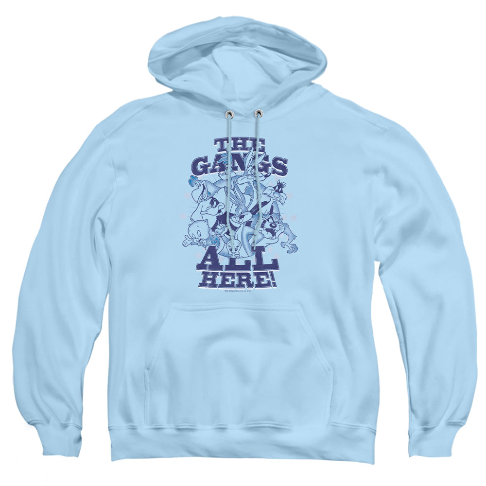 Looney Tunes Blue Gang Mens Hoodie Light Blue