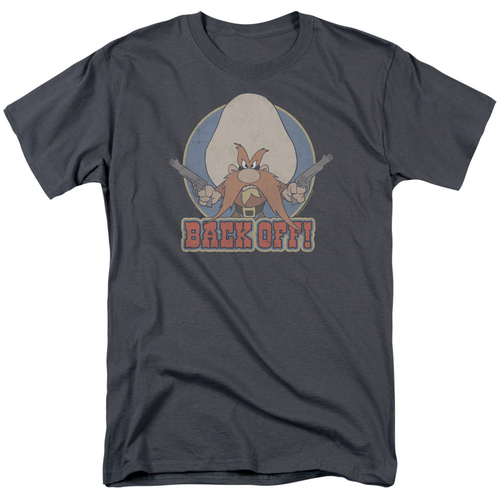 Looney Tunes I Said Back Off Mens T Shirt Charcoal