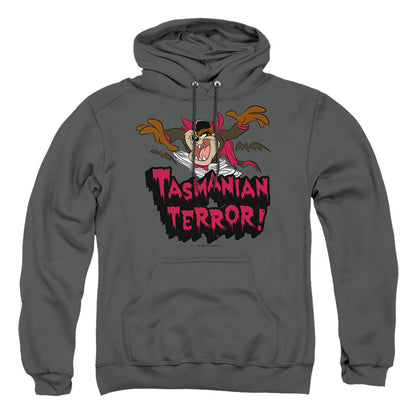 Looney Tunes Taz Terror Mens Hoodie Charcoal
