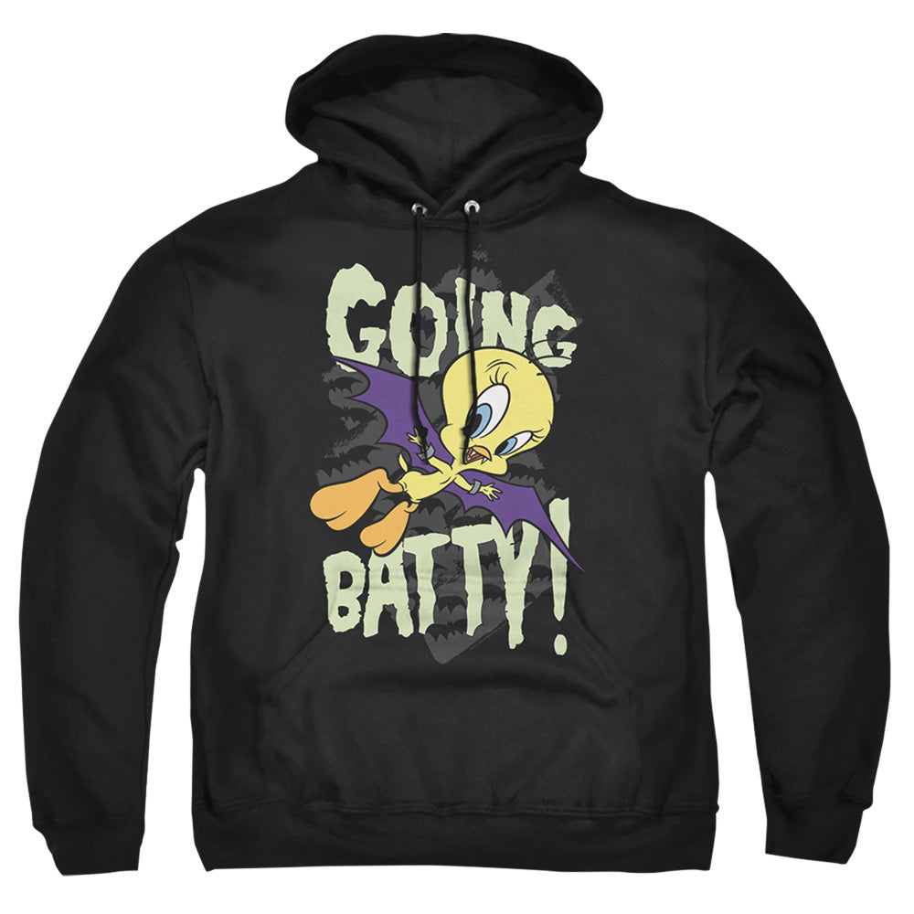 Looney Tunes Going Batty Mens Hoodie Black